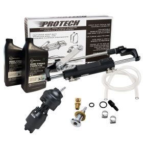 Uflex PROTECH 2.1 Front Mount Tilt OB Hydraulic System - Includes UP28T Helm Pump, Oil, UC128TS-2 Cylinder, &amp; X52 Tilt - No Hoses