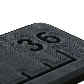 SeaDek 36&rdquo; Routed Ruler - 6mm - Brushed Texture - Dark Grey/Black