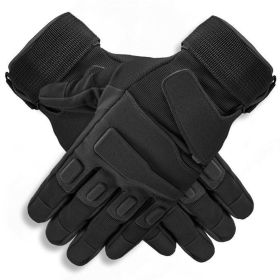Tactical Gloves Military Combat Gloves with Hard Knuckle for Men Hunting, Shooting, Airsoft, Paintball, Hiking, Camping, Motorcycle Gloves (Color: black, size: medium)